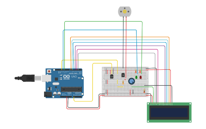 Circuit design EEE PROJECT CIRCUIT - Tinkercad