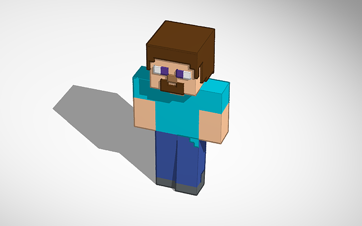 3D design Steve Minecraft - Tinkercad