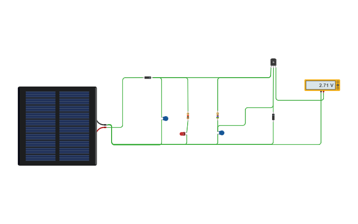 Circuit design P2. Cargador Solar Móvil - Tinkercad