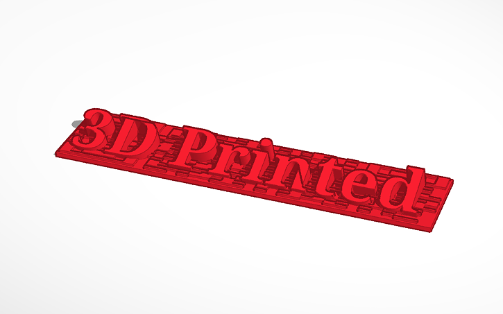 3D design 3D Printed Sign - Tinkercad