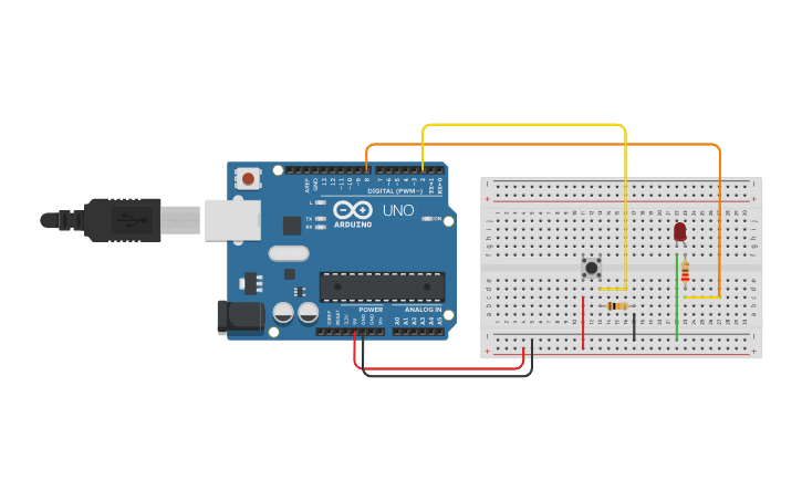 Circuit design EXAMPLE 2 - Tinkercad